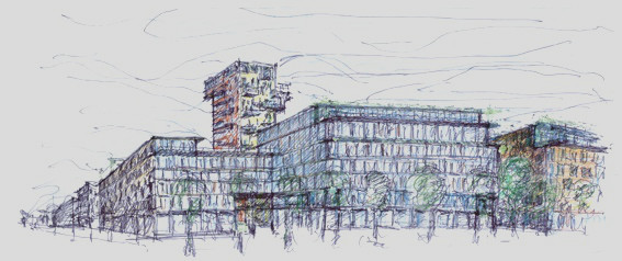 M&uuml;nchen, Theresienh&ouml;he, Ganghoferstra&szlig;e